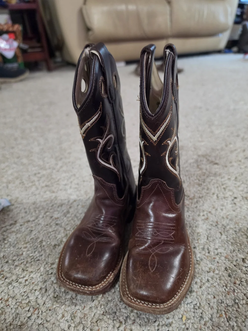 Old West Leather Cowboy Boots